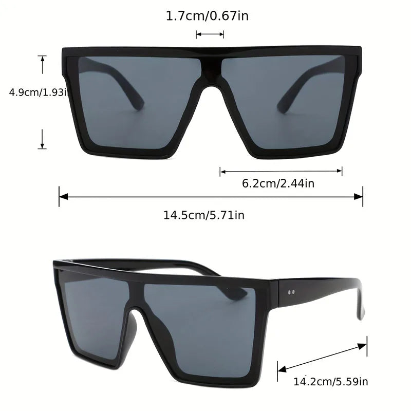 2-4PCS Oversize frame One-piece Goggle Men Woman Sunglasses Interior Accessory Protective Gears Anti Glare Car Driving Glasses