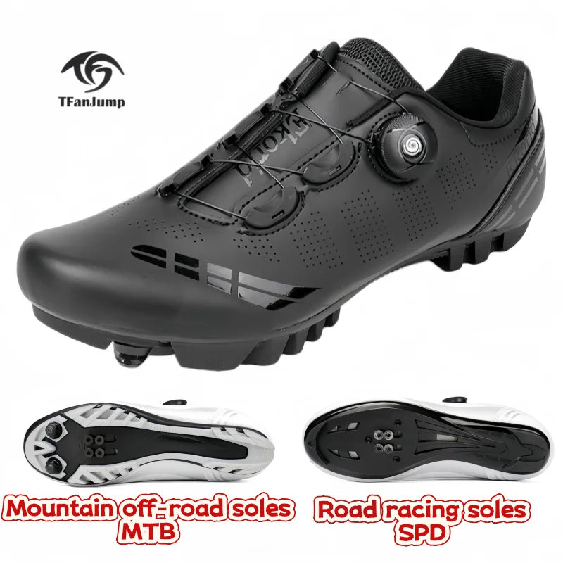 Herren-Mountainbike-Schuhe MTB, atmungsaktiv, rutschfest, hohe Härte, geeignet für Outdoor-Straßenrennen und Mountain-Offroad-Fahrten 37-46