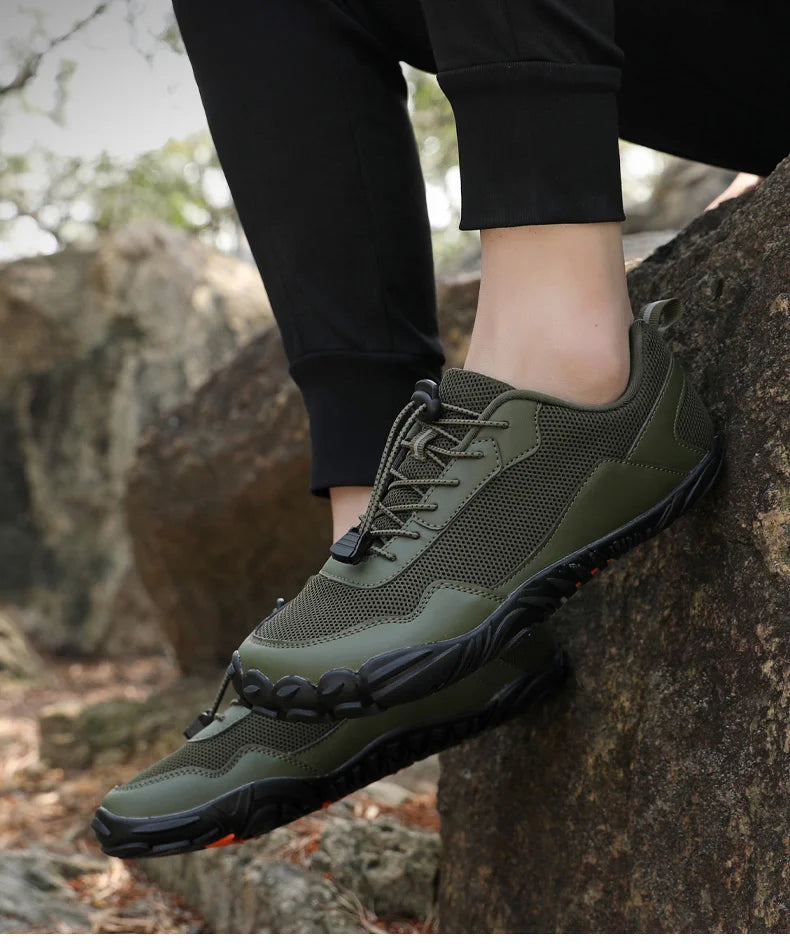 Men Barefoot Hiking Shoes Breathable Outdoor Sports Climbing Shoe Trekking Sneakers Non-Slip Comfort Man Casual Jogging Footwear