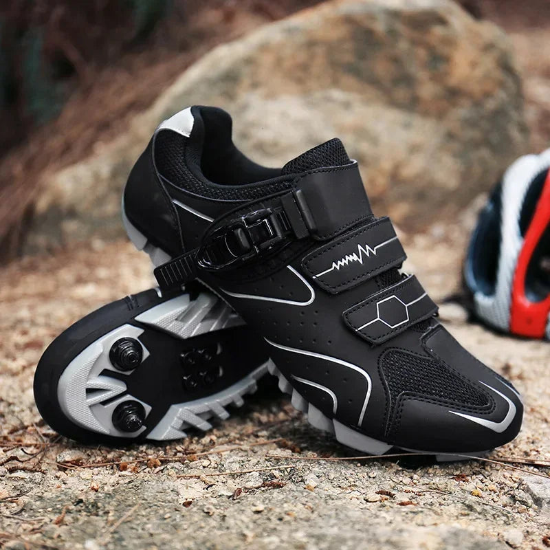 Unisex Hard Sole Cycling Shoes – 4-Season Road Bike Lock Pedal Shoes for MTB Outdoor Sports