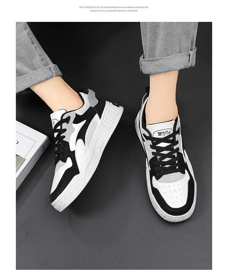New Autumn Men’s Sneakers Comfortable Platform Shoes 2023 Trend Lace-up Vulcanized White Casual Sneakers Zapatillas