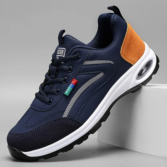 Men's Trendy Sports Shoes Lightweight Breathable Modern Non-Slip Shoes Suede Detailing Outdoor Stylish Daily Wear Men Sneakers