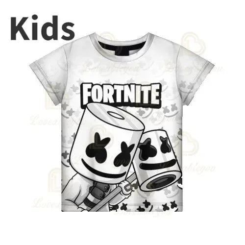Camiseta 3D Red Jade Fortnite Anime Battle Royale para hombre, mujer y niños - Camiseta Pelly, regalo de cumpleaños para niñas y niños