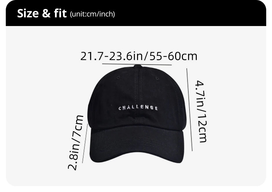 Letter Embroidered Baseball Cap for Women Spring Summer Outdoor Sunscreen Unisex Snapback Hat Sports Casual Men Hip Hop Hat