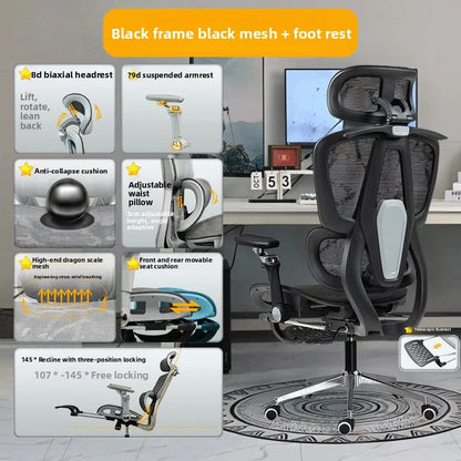 Portable Minimalist Ergonomic Chair 10D Armrest Computer Chair Office Chair Study Chair Gaming Chair Gravitysturdy and durable