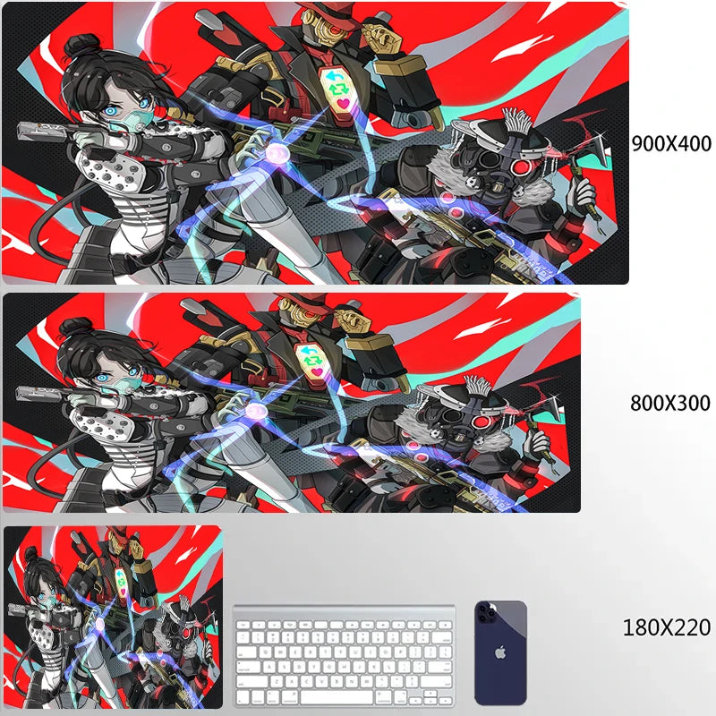 800x300 Apex Legends Mousepad Xxl Funny Unique Desktop Pad Game Mousepad PC Size for large Edge Locking Game Keyboard Pad XL