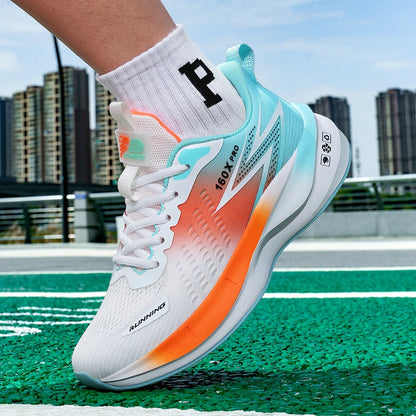 Running Shoes Speciality Marathon Men Sports Breathable Lightweight Carbon Board Women's Comfortable Athletic Nonskid Sneakers