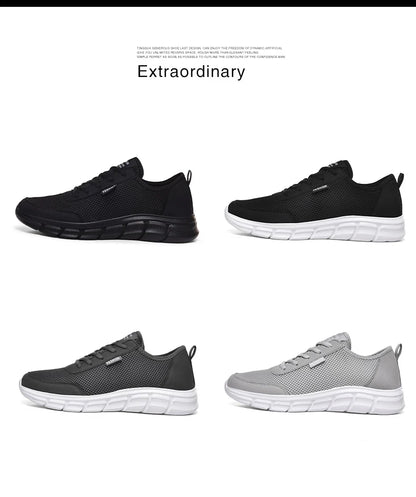Men's Summer Sneakers Casual Running Shoes Breathable Walking Mesh Lightweight Sports Shoes Comfortable Fashion Shoes Zapatillas