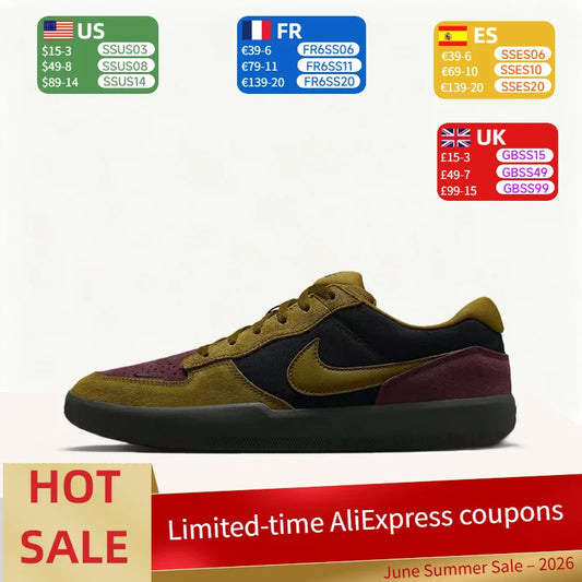 Nike SB Force 58 Stylish Retro Premium Versatile Lightweight Breathable Low-Top Durable Skate Shoes Unisex DV5477-008