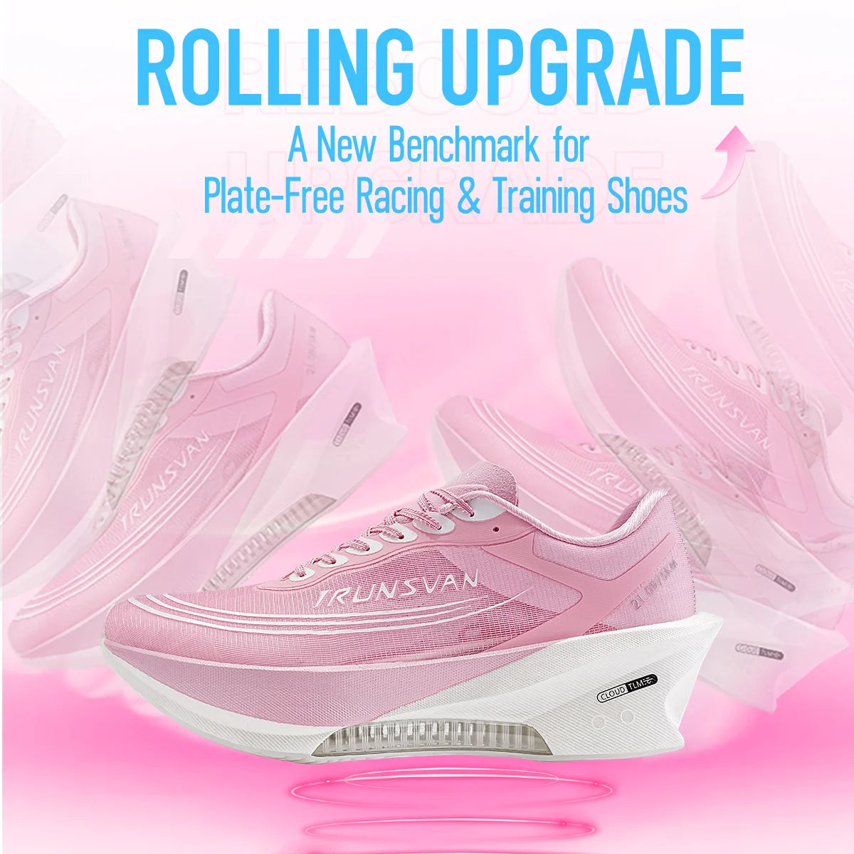 IRUNSVAN Airflow Capsule Sports Shoes Marathon Boardless Training Exclusive Running Shoes for Men and Women 166