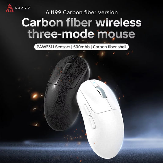 AJAZZ AJ199 Wireless Gaming Mouse, PAW3311 24000 DPI Bluetooth, Wired & Wireless Lightweight Gaming Mouse for PC, Laptop & Esports