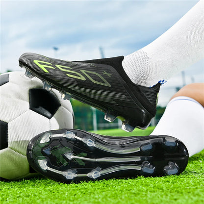 New Men's Soccer Shoes High-Quality Cleats Football Boots Sneakers Hot-Selling Indoor Futsal Non-Slip Match Grass High-Top Outdoor