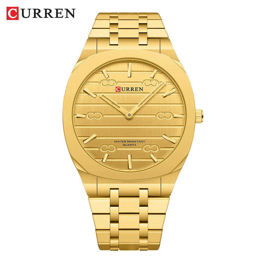 CURREN Top Luxury Brand Quartz Watch Men Stainless steel Strap Military Watches 30ATM Waterproof Wristwatch Relogio Masculino