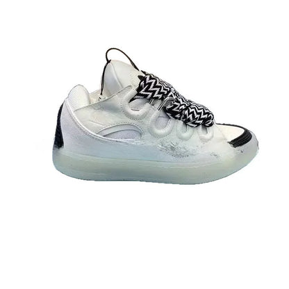 Bequeme Skate-Schuhe mit hohem Absatz, dicker Sohle, lässige sportliche Dad-Bag-Schuhe im vietnamesisch-kambodschanischen neuen Stil, geknotet, zum Hineinschlüpfen
