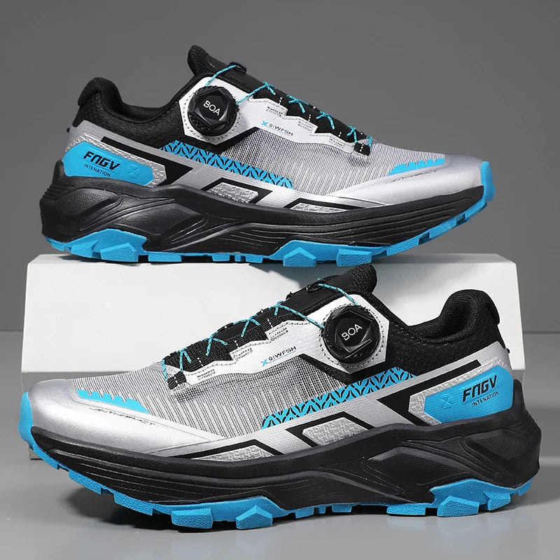 Frühlings- & Sommer-Laufschuhe für Herren – Outdoor-Wanderschuhe, abriebfeste Trailschuhe mit BOA-Verschluss, atmungsaktiver Sport- & Freizeitstil