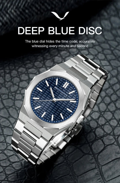 New 2026 Fashion Rare Specht & Söhne Men's Watch Ultrathin 38MM Steel Sapphire Crystal VH31 Quartz Wristwatch