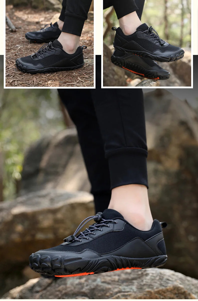 Men Barefoot Hiking Shoes Breathable Outdoor Sports Climbing Shoe Trekking Sneakers Non-Slip Comfort Man Casual Jogging Footwear