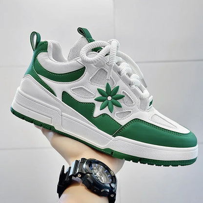 Fashion Men's Shoes Trend Street Skateboard Shoes Man Luxury Brand Training Sneakers Mesh Breathable Casual Shoes Men's Tennis Shoes