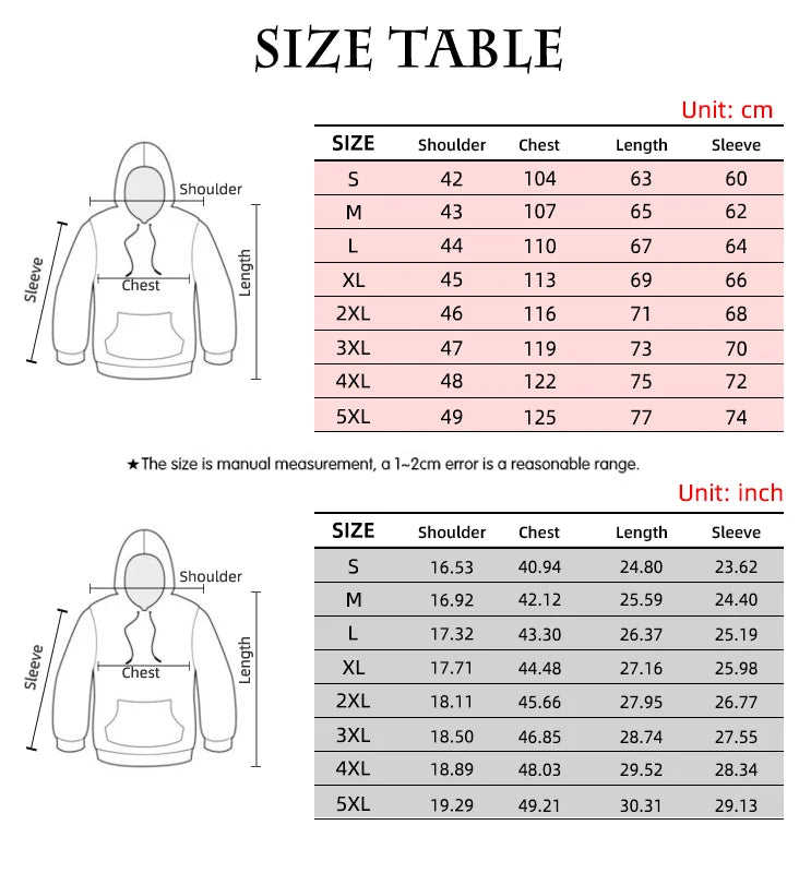 2023 New Autumn Men's Hoodie Wolf Print 3D Sweatshirts Urban Trendy All-Match Oversized Tops Poleron Hooded Clothes Men Clothing