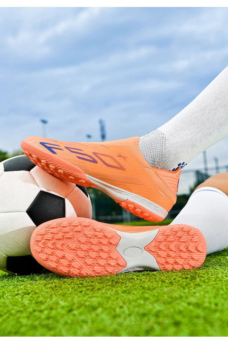 New Men's Soccer Shoes High-Quality Cleats Football Boots Sneakers Hot-Selling Indoor Futsal Non-Slip Match Grass High-Top Outdoor