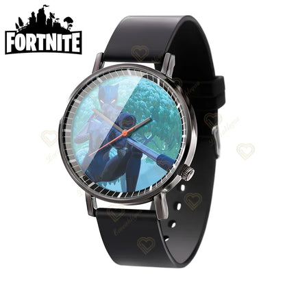 Wrist Watch F-Fortnite Cook Watch Trend Fashion Creative Quartz Student Watches Battle Game Figure Model Kids Birthday Gift