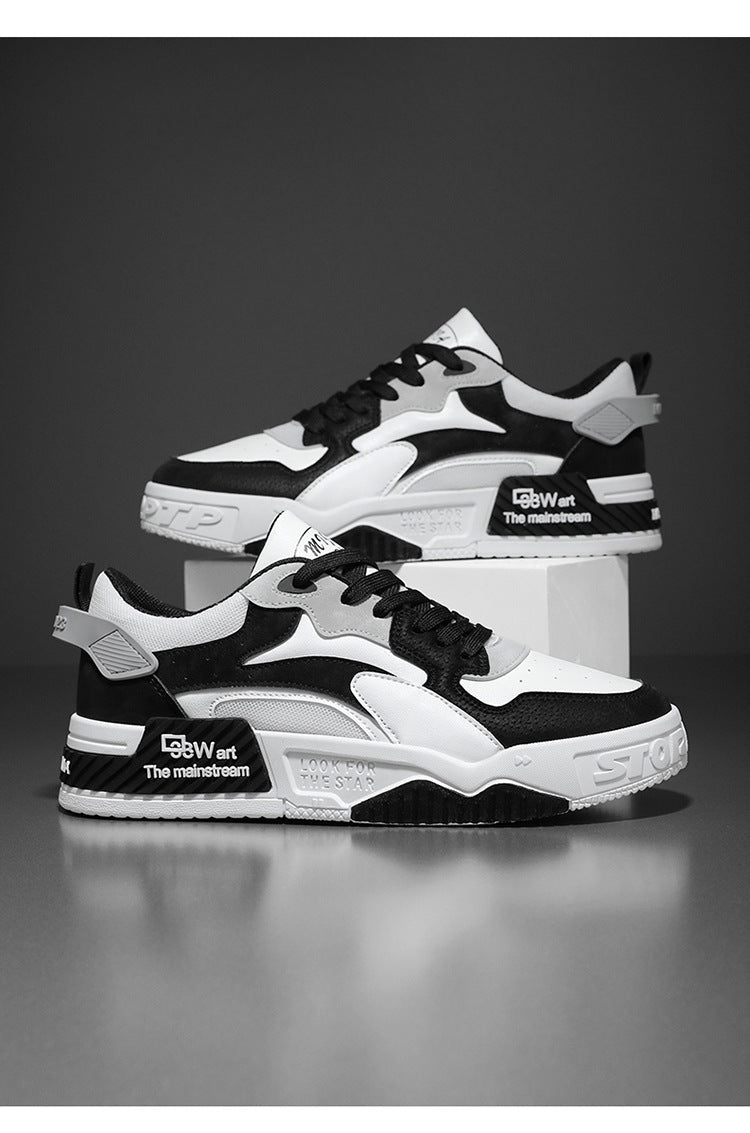 New Autumn Men’s Sneakers Comfortable Platform Shoes 2023 Trend Lace-up Vulcanized White Casual Sneakers Zapatillas