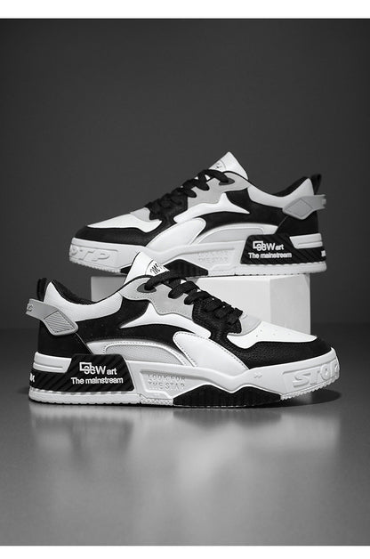 New Autumn Men’s Sneakers Comfortable Platform Shoes 2023 Trend Lace-up Vulcanized White Casual Sneakers Zapatillas