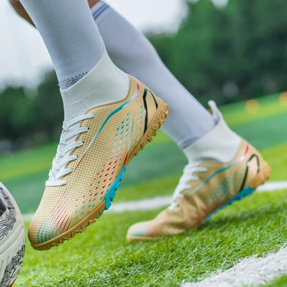 Men Football Boots Professional Turf Futsal Match Grass Unisex Outdoor Training Soccer Shoes Soccer Cleats Non-slip Breathable