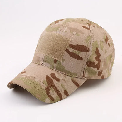 Camouflage Baseball Cap Outdoor Men's Tactical CP Adjustable Hat Sports Cycling Duck Tongue Cap