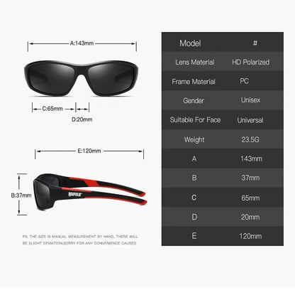 2026 New Original Rapala Polarized Fishing Sunglasses Men's Driving Shades Male Sun Glasses Hiking Classic UV400 Eyewear Trend