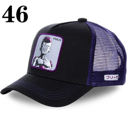 New Dragon Ball DRAGONBALL Mesh Cap Cartoon Mesh Cap Men And Women Baseball Cap Fashion Patch Trucker Cap