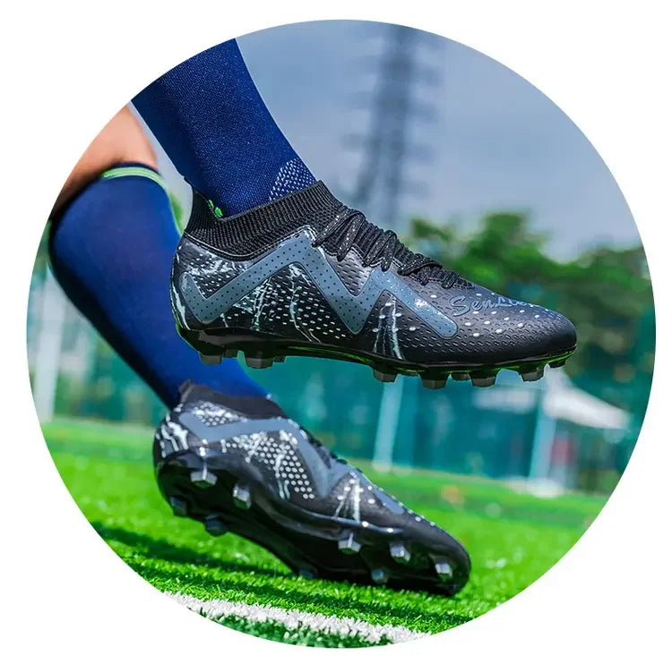 Oversized Football Boots for Youth & Children, Comfortable Flexible Design, Stable Anti-slip Performance for Outdoor Field Sports