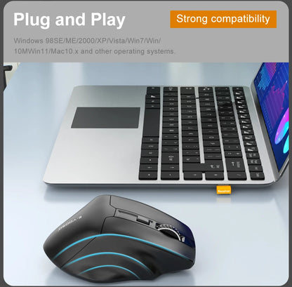 E-YOOSO X-31 Pro USB Gaming Large Mouse, Supports Bluetooth 2.4G Wireless, PAW3212 4800 DPI for Gamer Mice, Computer, Laptop, PC