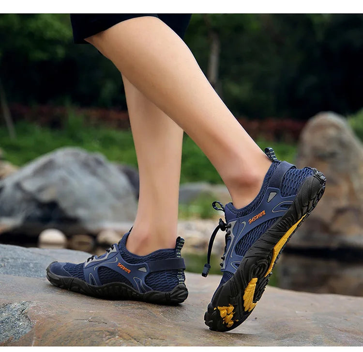 Water Shoes for Men, Trekking Hiking Shoes, Drainage Beach Aqua Shoes, Quick Dry Swim Barefoot Sandals, Diving Fishing Surfing Sneakers