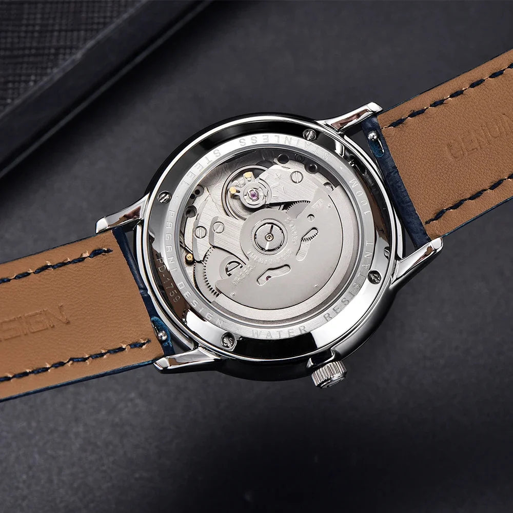 PAGANI DESIGN 40MM Pilot Men's Mechanical Watch Luxury Sapphire Glass Automatic Watch 100M Waterproof NH35 Wristwatch for Men