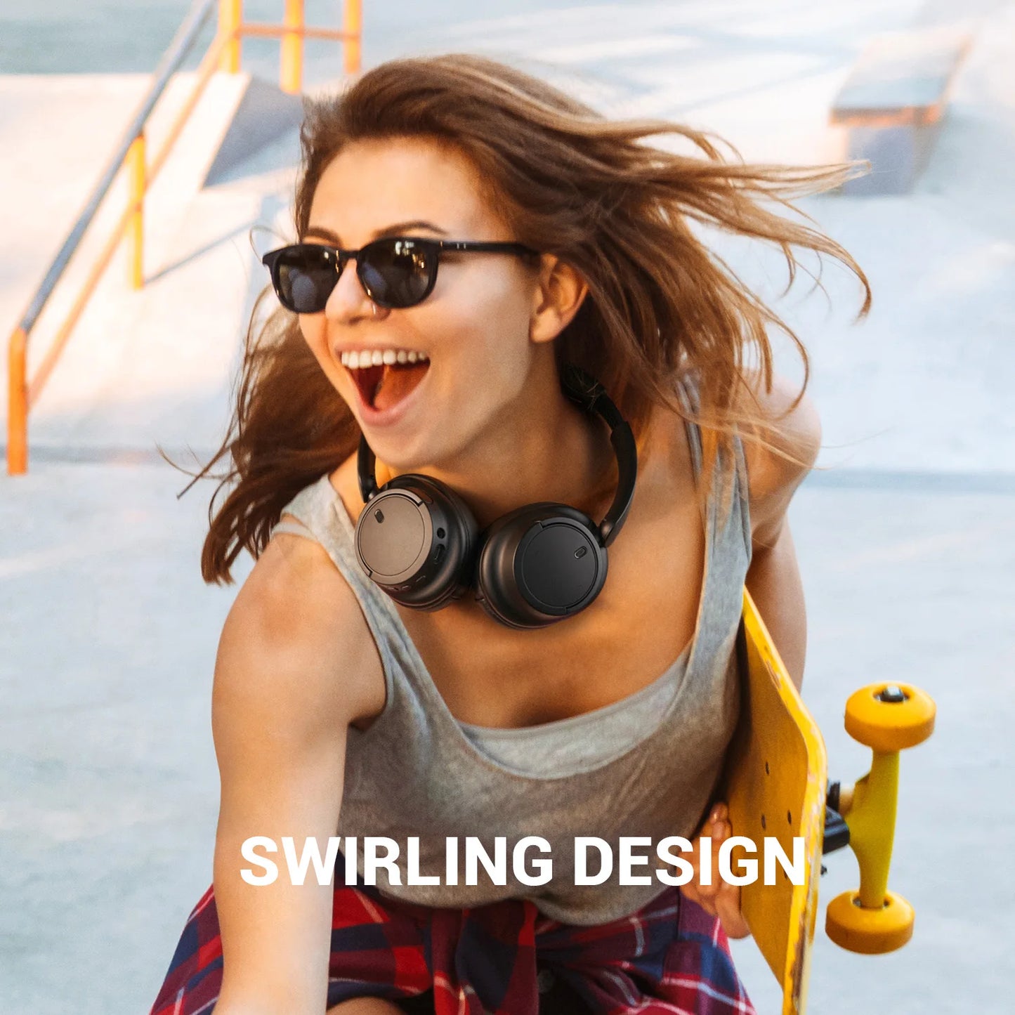 Oneodio Wireless Bluetooth 5.3 Headphones Bass/Pop Mode Over Ear Headset With Microphone Foldable Headphones 90H Playtime AAC
