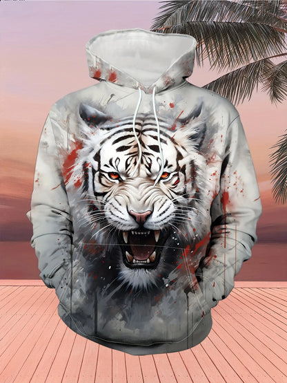 Animal Wolf Graphic Men's Fashion 3D Print Outdoor Hoodie Streetwear Hoodies Hooded Front Pocket Designer Hoodie Sweatshirt