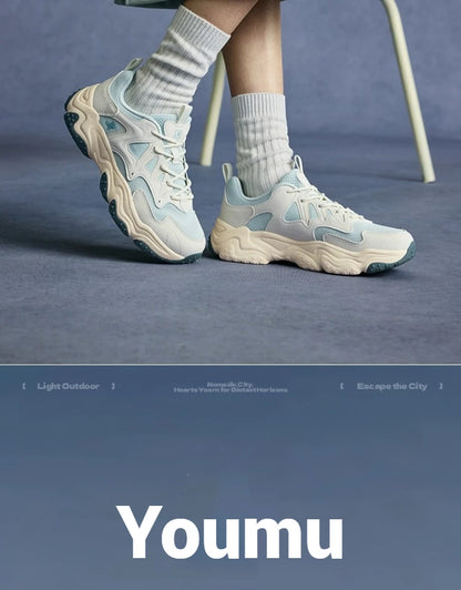 Xtep Casual Shoes 2025 Spring And Summer Lightweight Sports Shoes Thick Sole Fashionable Street Style Sneakers 875319320004