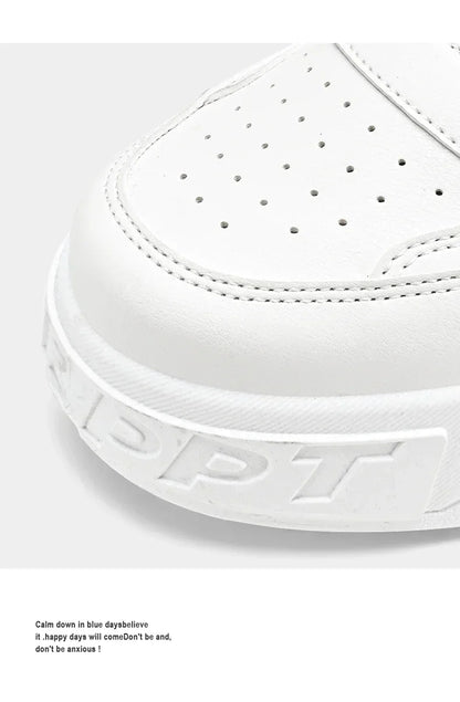 Zapatillas de hombre tipo skate para verano, en cuero, informales y de moda, para exterior, running, deporte, senderismo y tenis, con plataforma, diseño de lujo