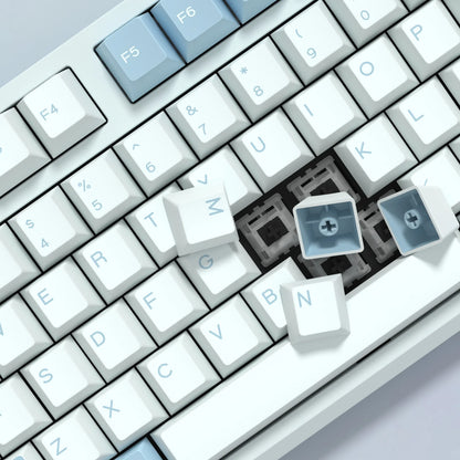 KBDiy GMK Illusion Tastenkappen Cherry-Profil Double-Shot PBT ISO-Tastenkappen für Gamer Mechanisches Tastatur-Kit Gaming Point Retro-Tastenkappe