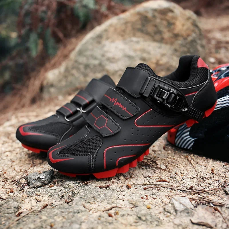 Unisex Hard Sole Cycling Shoes – 4-Season Road Bike Lock Pedal Shoes for MTB Outdoor Sports