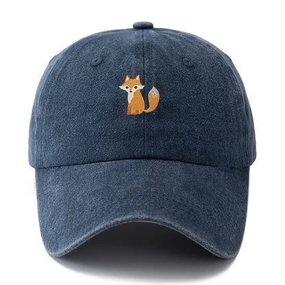 Cappellino da baseball con stampa a motivo di volpe carina, ideale per la moda casual quotidiana, versatile per gli spostamenti in città, adatto a uomo e donna
