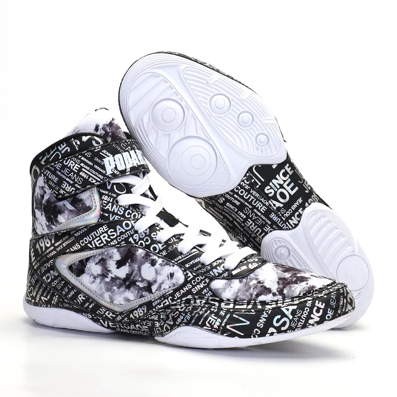 2026 New Arrival Boxing Sport Shoes Youth Wearable Wrestling Shoes Men Indoor Fighting Shoes Non-Slip Men’s Boxing Sneakers
