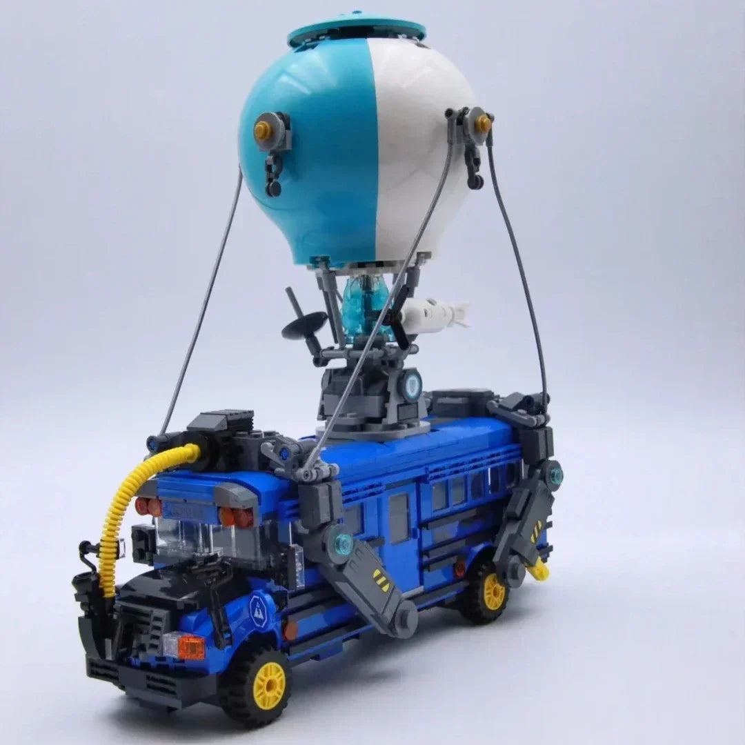 Нов 954 бр. модел Battle Bus Car от популярни игри 77073 – строителни блокчета, пъзел модел тухлички, играчки за подаръци за рожден ден и Коледа