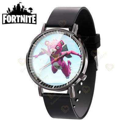 Wrist Watch F-Fortnite Cook Watch Trend Fashion Creative Quartz Student Watches Battle Game Figure Model Kids Birthday Gift
