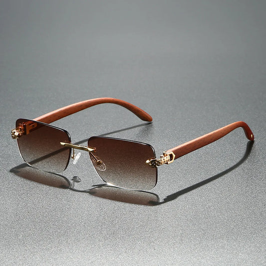 Vintage Rectangle Oval Sunglasses Women Men Metal Frame Clear Lens Glasses Eyewear