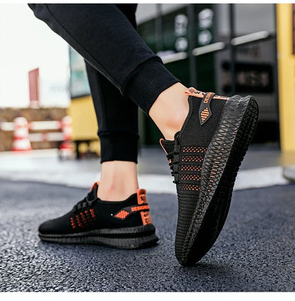 Fashion Sneakers Lightweight Men Casual Shoes Breathable Male Footwear Lace Up Walking Shoe Mens Casual Summer Shoes