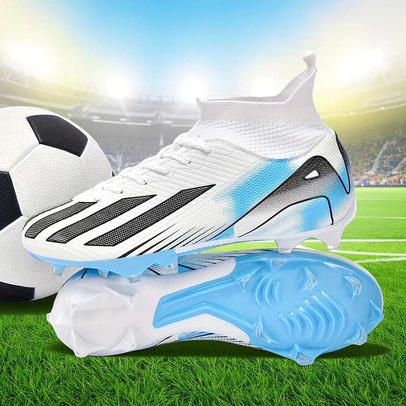 New Men's Soccer Shoes Adult Non-Slip Football Boots Cleats Boys Ultralight Sport Outdoor Comfortable Training Match Grass