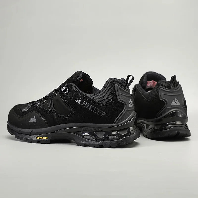 HIKEUP Non-slip Wear Resistant Outdoor Hiking Shoes Breathable Splashproof Climbing Men Sneaker Trekking Tourism Mountain Shoes