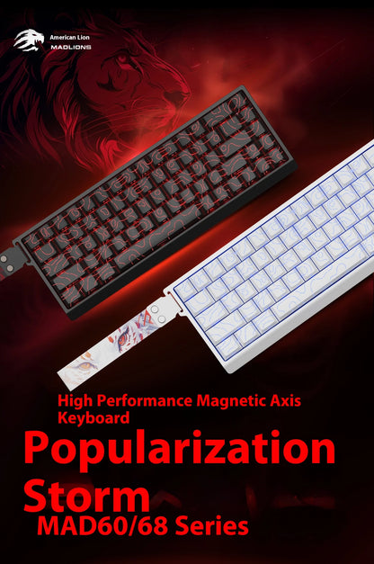 FGG Madlions Mad60 HE Mad68 Pro HE E-sports Magnetic Switch Mechanical Keyboard RGB Wired Hot Swap 8K Customized Gaming Keyboard